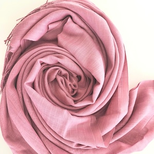 Pink /Blush Pink Soft Summer Shawl Wedding Bridal Shawl Wrap Elegant Headscarf Stole Hijab