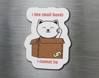 Cat Die-Cut Magnet | Humorous Cat Magnet | Cat Refrigerator Magnet | Cat Lover Gift | Funny Fridge Magnet | Funny Cat Magnet