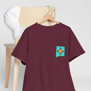 New Mexico Zia Heart Unisex Tee, Southwestern Tshirt, Land of Enchantment Shirt, Southwest Gift Idea, New Mexico Gift Idea