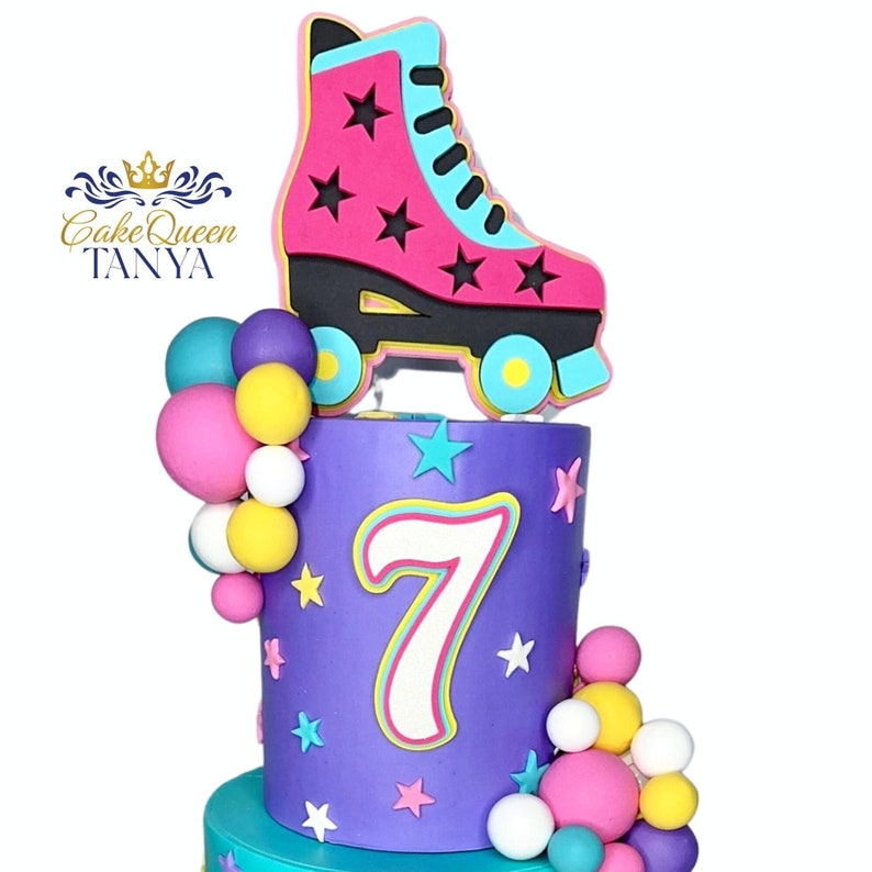 Roller Skate Cake Topper Etsy