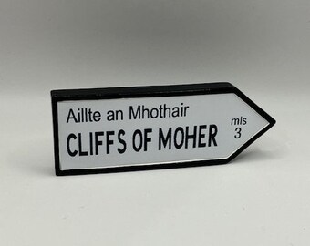 Cliffs of Moher Sign Post Fridge Magnet - Irish Charm and Whimsy for Your Kitchen - Unique Ireland Gift - Fridge Decor - Irish Souvenir