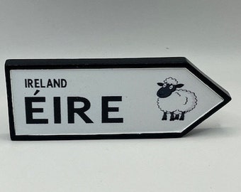 Eire Sign Post Fridge Magnet - Irish Charm and Whimsy for Your Kitchen - Unique Ireland Gift - Fridge Decor - Emerald Isle Souvenir