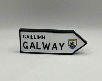 Galway Sign Post Fridge Magnet - Irish Charm and Whimsy for Your Kitchen - Unique Ireland Gift - Fridge Decor - Emerald Isle Souvenir