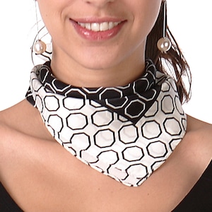 Women Small Silk Square Scarf 21 x 21 inches