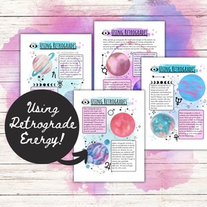 Grimoire Pages, Spell Book Pages, Astrology Journal, Astrology Guide, Book of Shadows Pages, Retrograde, Spell Casting, Beginner Witch