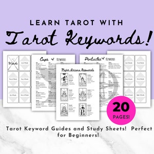 Tarot Journal, Tarot Spickzettel, Tarot Seiten, Tarot Planer, Anfänger Tarot, Tarot Arbeitsmappe, druckbares Tarot, Tarot Anleitung, Grimoire Seiten