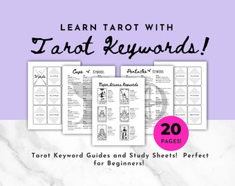 Tarot Journal, Tarot Spickzettel, Tarot Seiten, Tarot Planer, Anfänger Tarot, Tarot Arbeitsmappe, druckbares Tarot, Tarot Anleitung, Grimoire Seiten