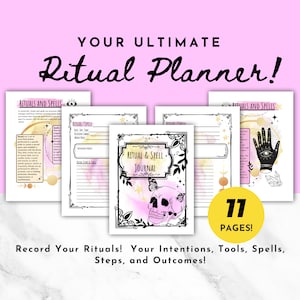 Spell Book Pages, Spell Casting, Grimoire Pages, Grimoire Journal, Blank Grimoire, Book of Shadows Pages, Witchcraft Starter Kit