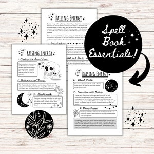 Spell Casting, Spell Book Pages, Grimoire Pages, Book of Shadows Pages, Blank Grimoire, Witch Journal, Beginner Witch, Witchcraft Supplies