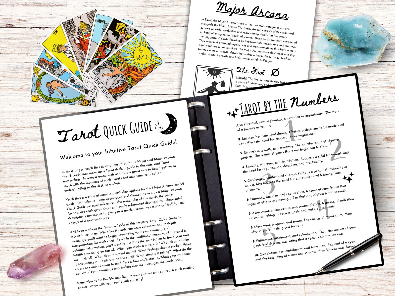 Tarot Journal, Tarot Cheat Sheet, Beginner Tarot, Tarot Study Guide ...