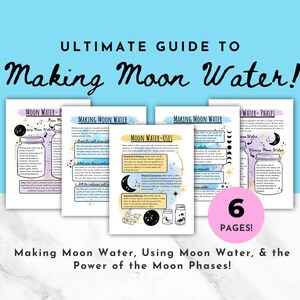 Grimoire Pages, Moon Magic, Manifestation Journal, Spell Casting, Spell Book Pages, Book of Shadows Pages, Grimoire Journal