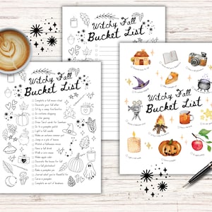 Fall Bucket List, Autumn Bucket List, Halloween Bucket List, Fall Checklist, Autumn Checklist, Fall Bucket List Printable, Fall To Do List