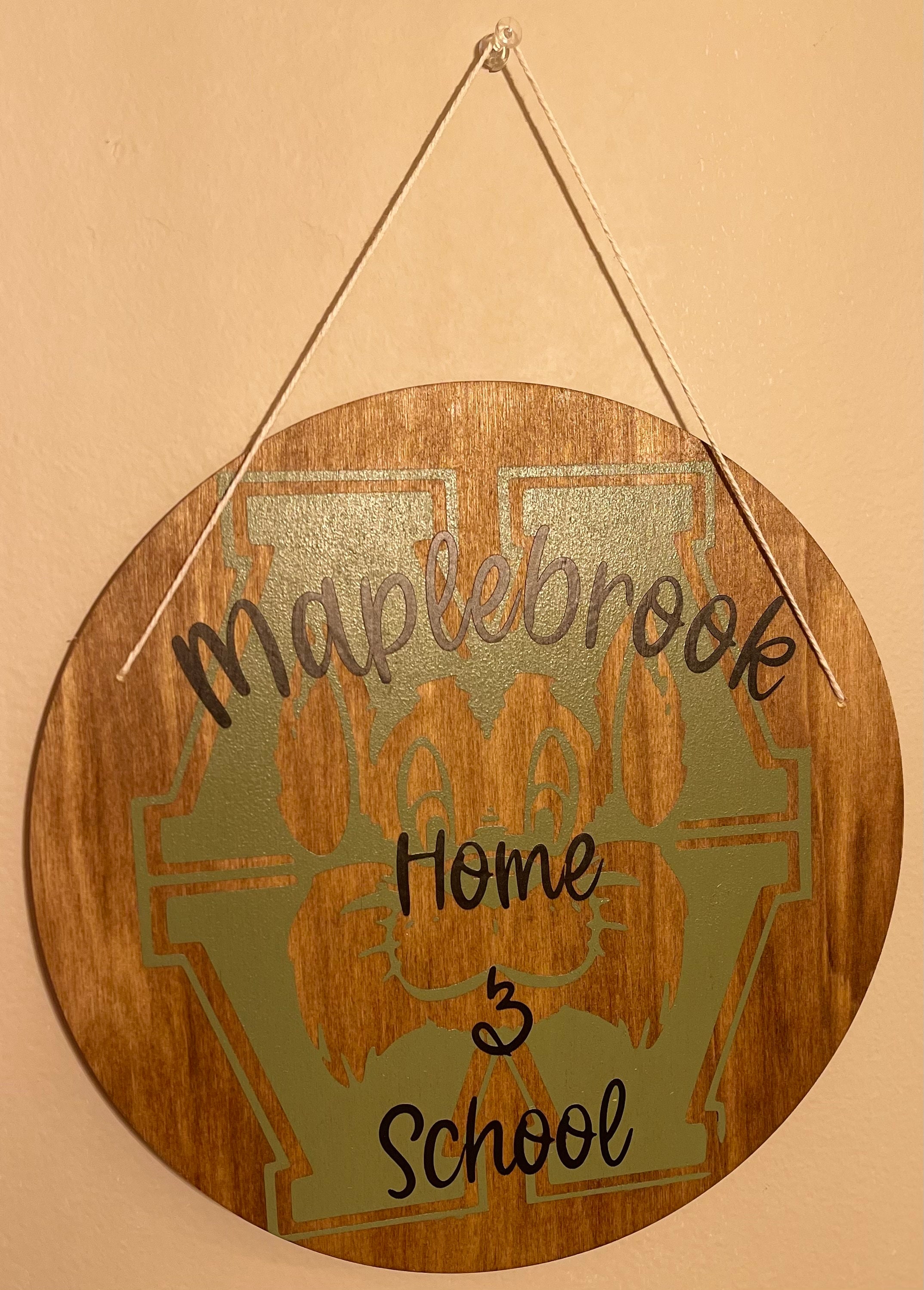 Custom Wooden Circle Round Sign - Etsy