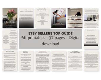 Faceless Digital marketing: Etsy seller Starter Kit | Digital Marketing Course & Downloadable Guide | Beginner's Blueprint, Digital download