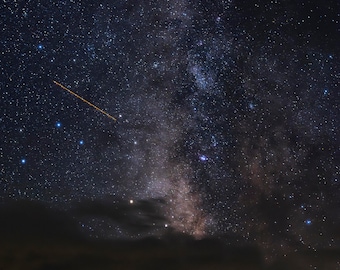 Milky Way during the Perseids meteor shower