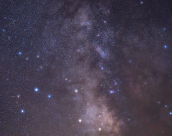 Milky Way during the Perseids meteor shower