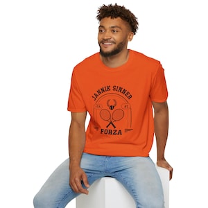 Jannik Sinner Tennis Logo T-Shirt: Forza Sports Fan Tee