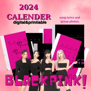 Digital 2024 CALENDAR (blackpink Theme)