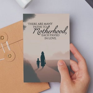 Caminos hacia la maternidad Tarjeta del Día de la Madre / Descarga digital / Tarjeta de felicitación imprimible instantánea / Adopción, Subrogación, Fomento, , FIV
