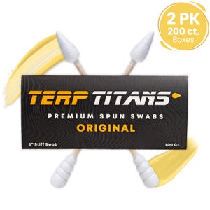 Terp Titans Swabs: Bamboo Cotton, Spiral & Point Tip (2-Pack)