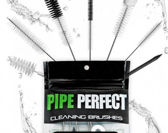 Nylon Pipe Cleaning Brush Set - with Silicone Tool