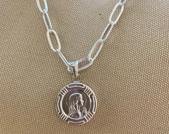 Junge Gottesmutter-Anhänger 925 Sterlingsilber – Katholischer Schmuck
