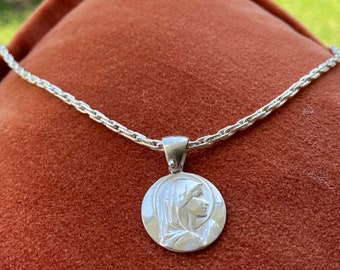 Sterling Silber Mutter Anhänger: Katholischer religiöser Schmuck