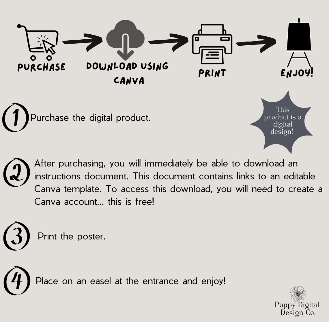 Let's Partee Kid's Birthday Welcome Sign, Golf-themed Kid's Birthday ...