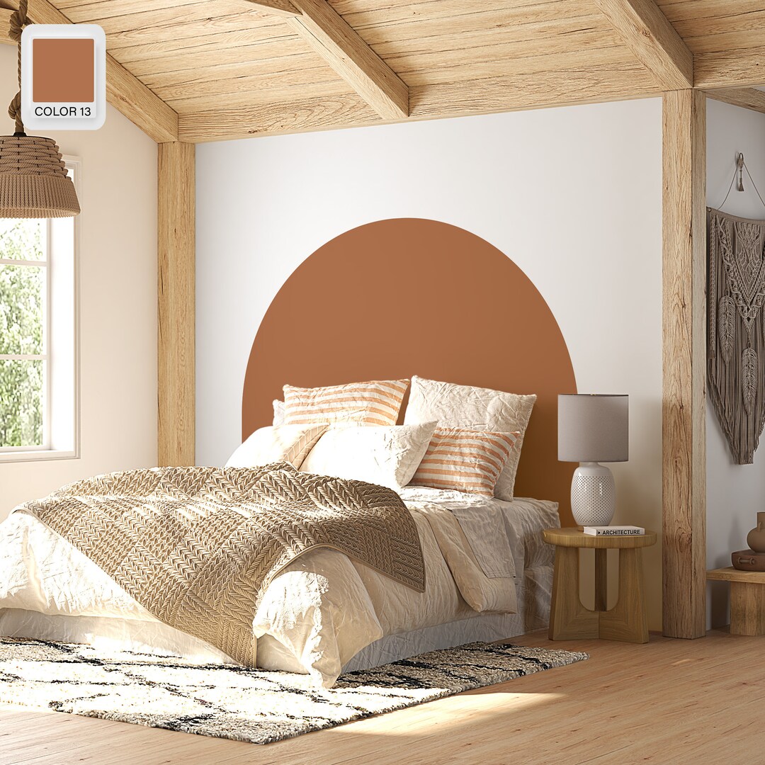 Brown Wall Arch Decal Arch Wall Sticker Bed Arch Decal Etsy