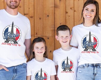 Custom family trip Paris Tshirt Eiffel Tower shirt family vacation tee Paris squad group shirt family Eiffel Tower t-shirt Europe family Tee