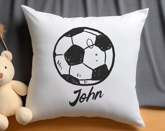 Personalisiertes Fußballkissen: Personalisierbares Jungen-Schlafzimmer-Dekor