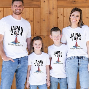 Custom Japan family vacation tshirt Tokyo Tower shirt family trip Japan shirt family group shirt Japan group travel shirt Tokyo trip tshirt
