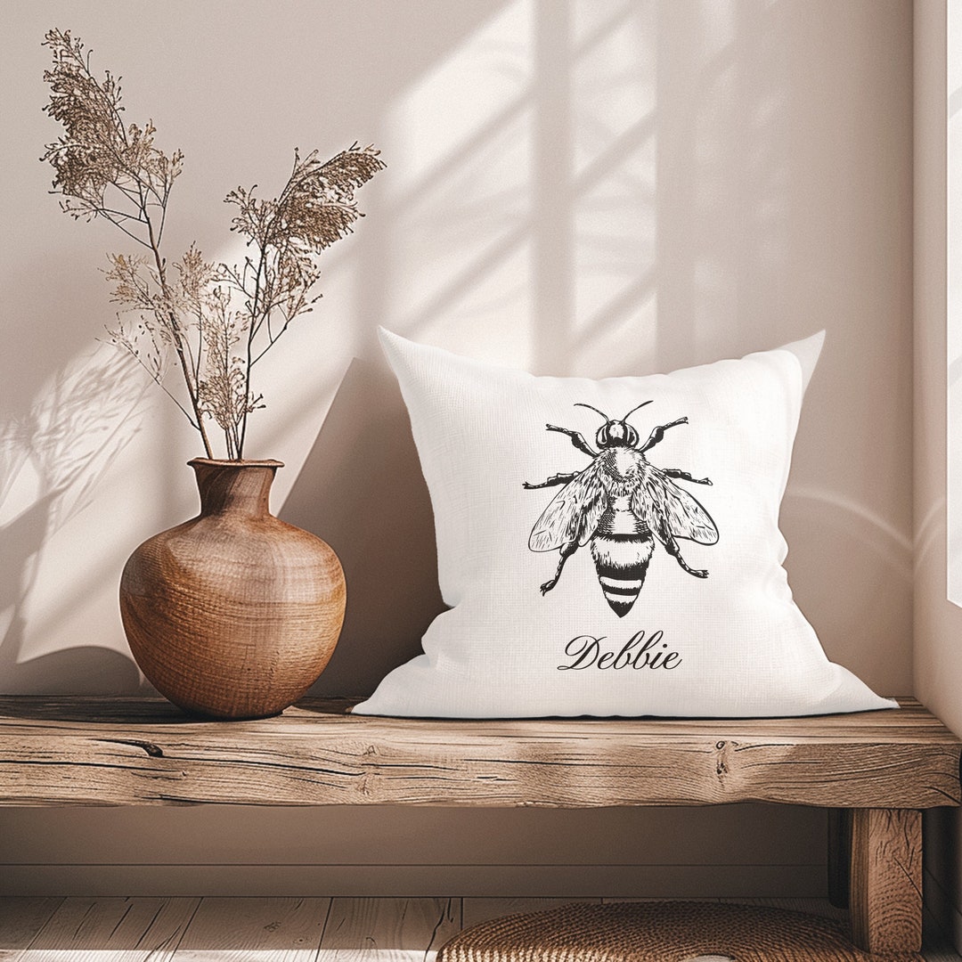 Pattern Print Honey Bee Diagram Gifts Premium Home Slippers main image 1