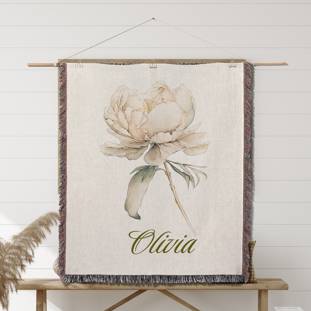 Pink Peony Blanket main image 1
