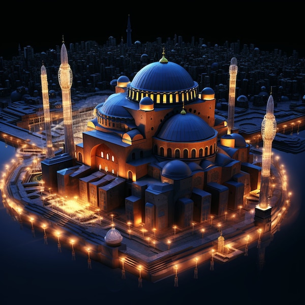 Art numérique de style ottoman contemporain