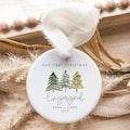 Engaged Christmas Ornament | Engagement Ornament | Custom Ornament | Personalized First Christmas Engaged | Engagement Ornament Gift 2079