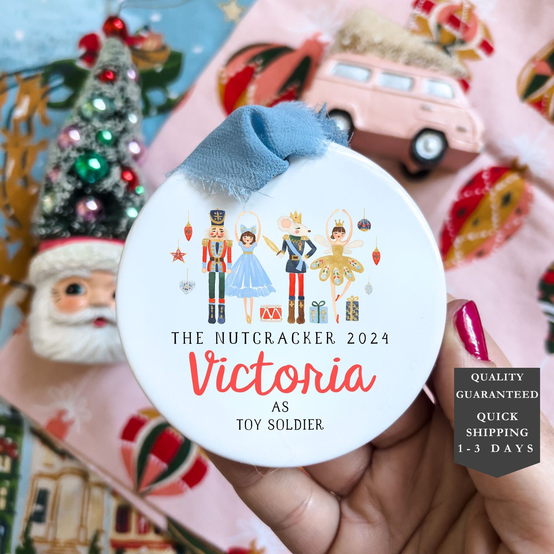 Nutcracker Personalized Ornament Ballerina Ornament 2023 Name