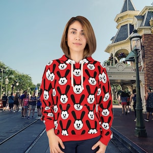 Oswald the Lucky Rabbit Unisex Pullover Hoodie, Oswald Sweatshirt, Oswald the Lucky Rabbit Sweatshirt