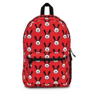 Oswald the Lucky Rabbit Backpack, red backpack, school backpack, park hopper backpack