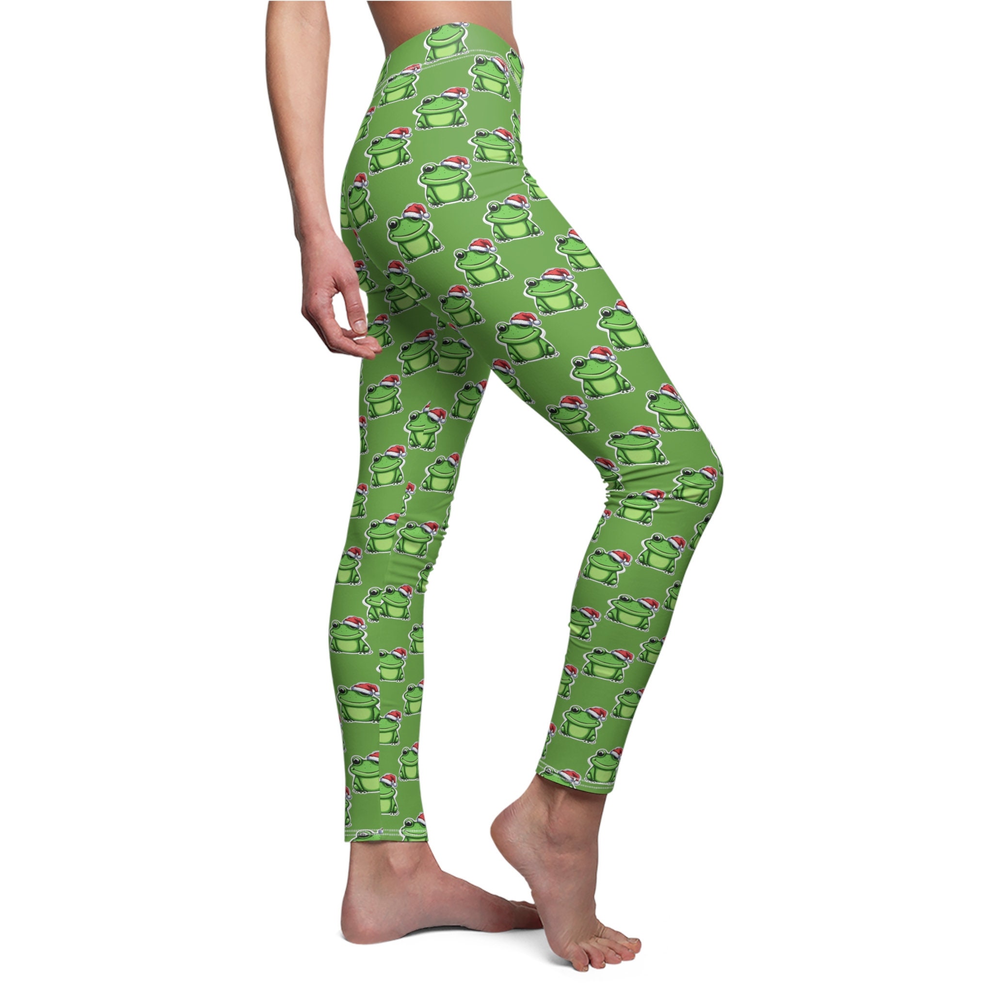 Frog Girls Leggings (8-20), Green Youth Teen Cute Printed Kids Yoga Pants  Graphic Fun Tights Tween Daughter