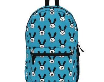 Mochila Oswald el Conejo de la Suerte, mochila turquesa, mochila escolar, mochila para saltar parques