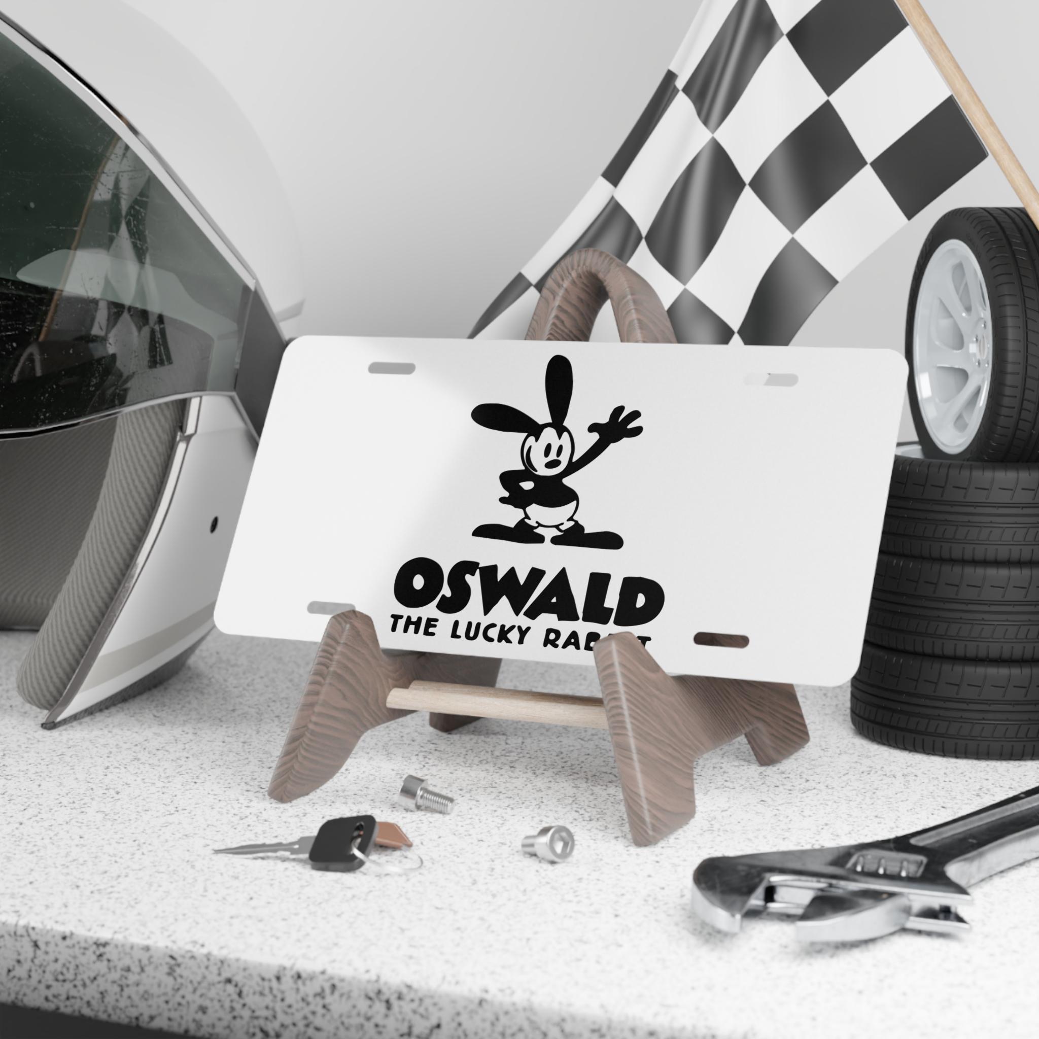 Oswald the Lucky Rabbit Vanity License Plate, Oswald the Lucky Rabbit Car Accessory