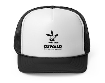 Oswald the Lucky Rabbit Trucker Cap, Oswald Hat, Lucky Rabbit Cap, Unique Hat, Unique Oswald Hat