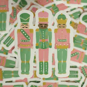 Nutcracker Sticker - Christmas, Holiday, Boots, Vinyl Sticker, Waterproof, Cute, Aesthetic