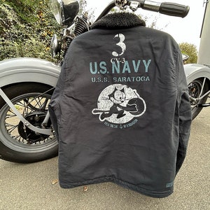 US NAVY N1 Deckjacke - Felix the cat - Limitierte Auflage von 100 Jacken