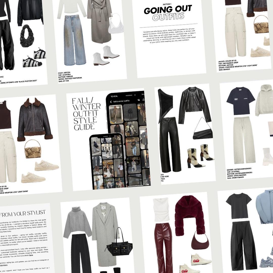Clothing Guide Fall Fall/winter Womenswear Outfit Style Guide (60+ Outfits) – Timeless ...