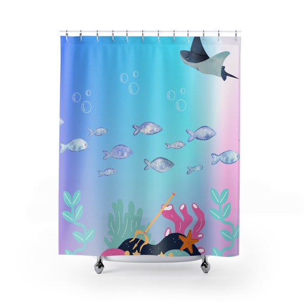 Under the Sea Shower Curtain Etsy