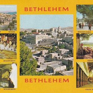 Israel Bethelem City of David Postcard