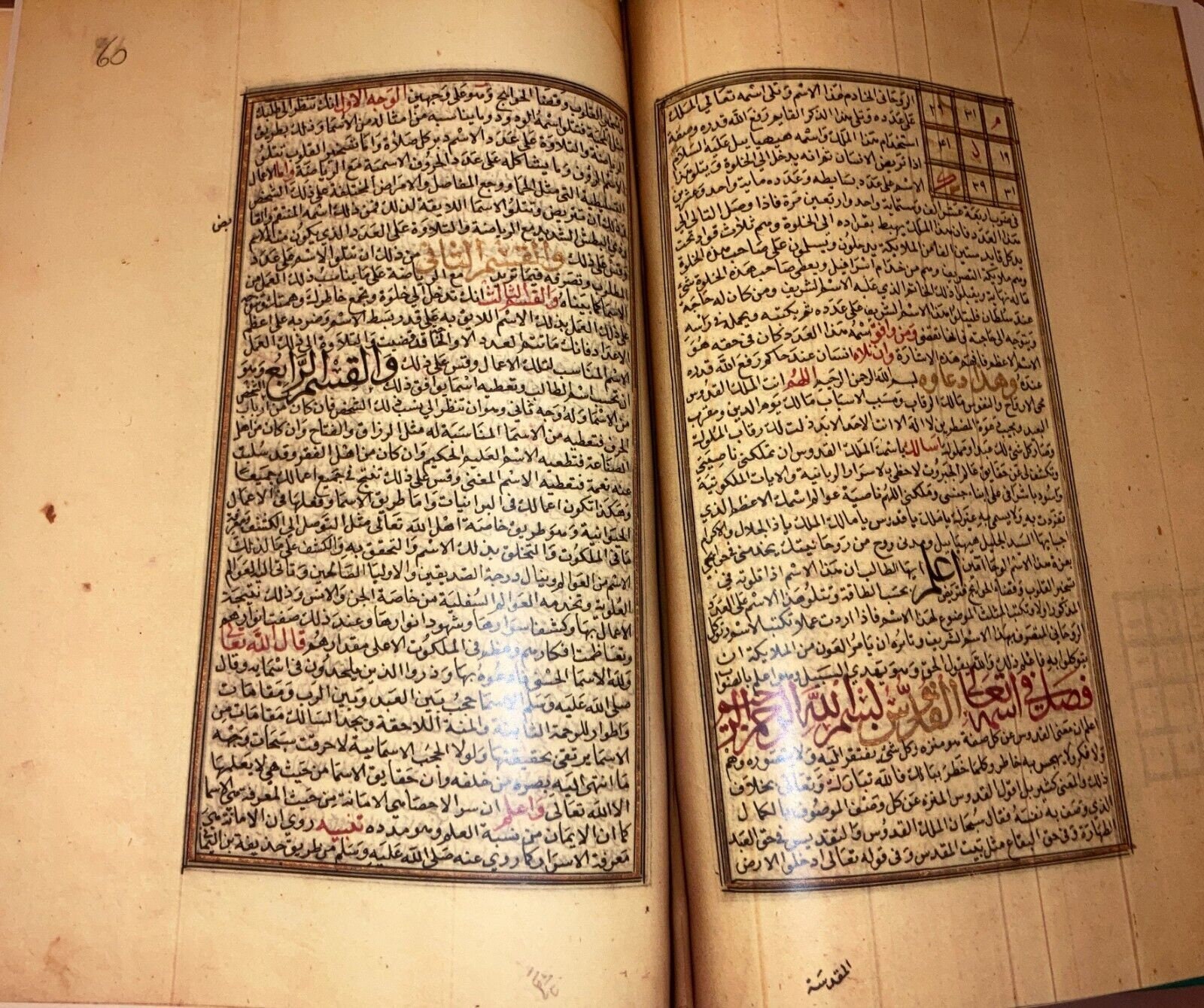 Arabic Facsimile Shams Al Maarif Charm Talisman شمس المعارف الكبرى