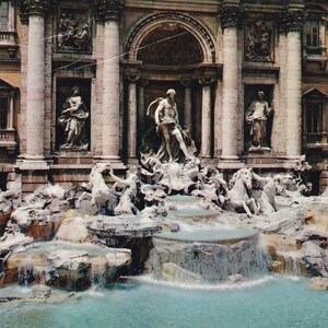 Italy Roma Fountain of Trevi Postcard